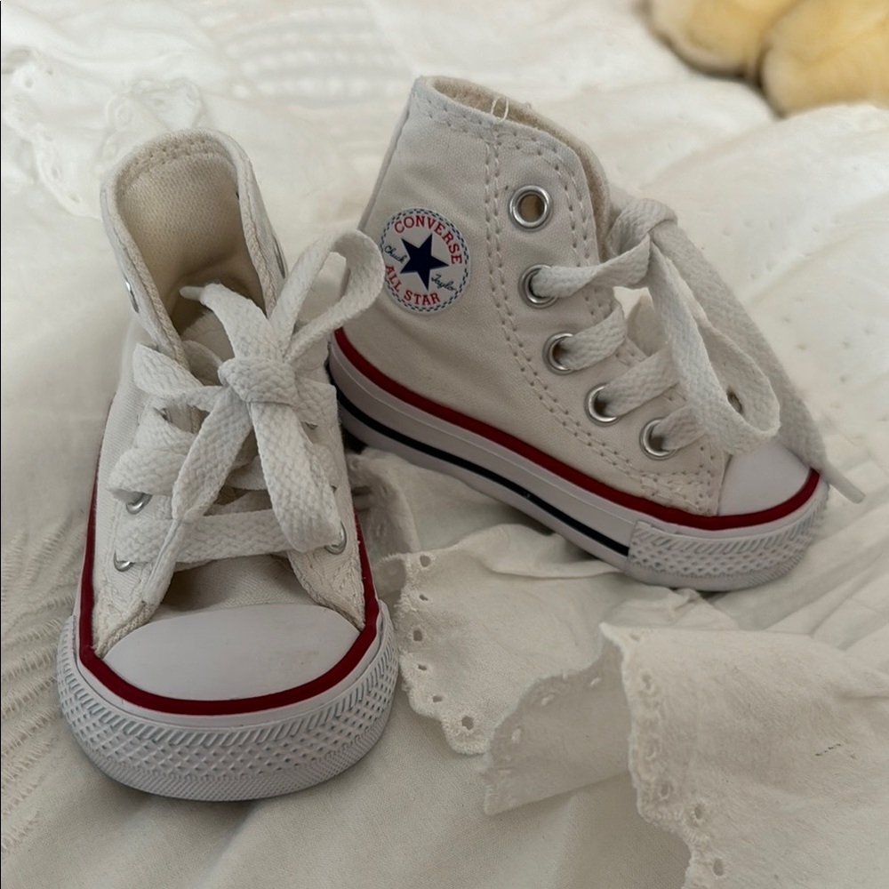 Converse Kids White High-Top Sneakers